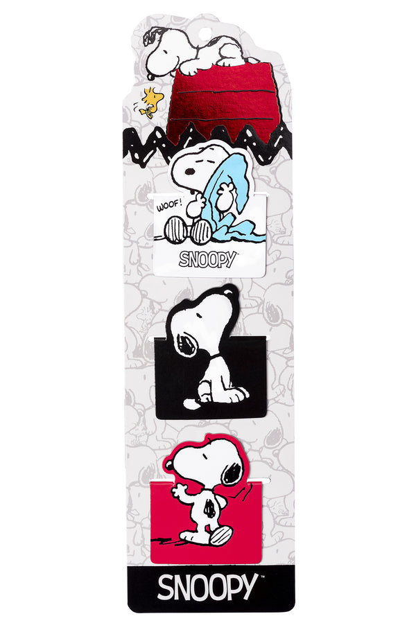 Snoopy magnetic bookmarks x3