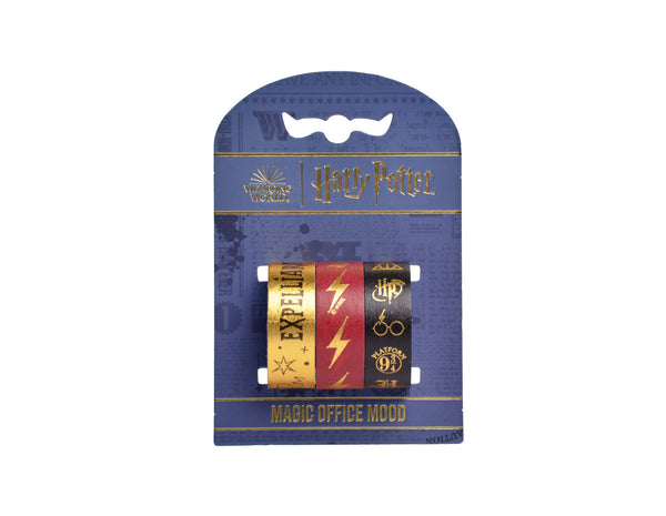 Harry Potter washi tape 1,5 cm x3 m. Blister 3 unidades