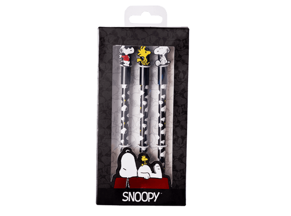 Snoopy set bolígrafos roller x3