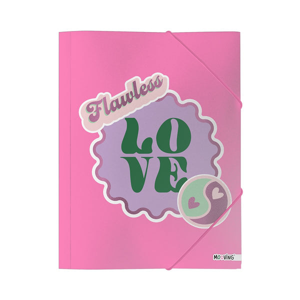 Carpeta Oficio 3 Solapas Pink
