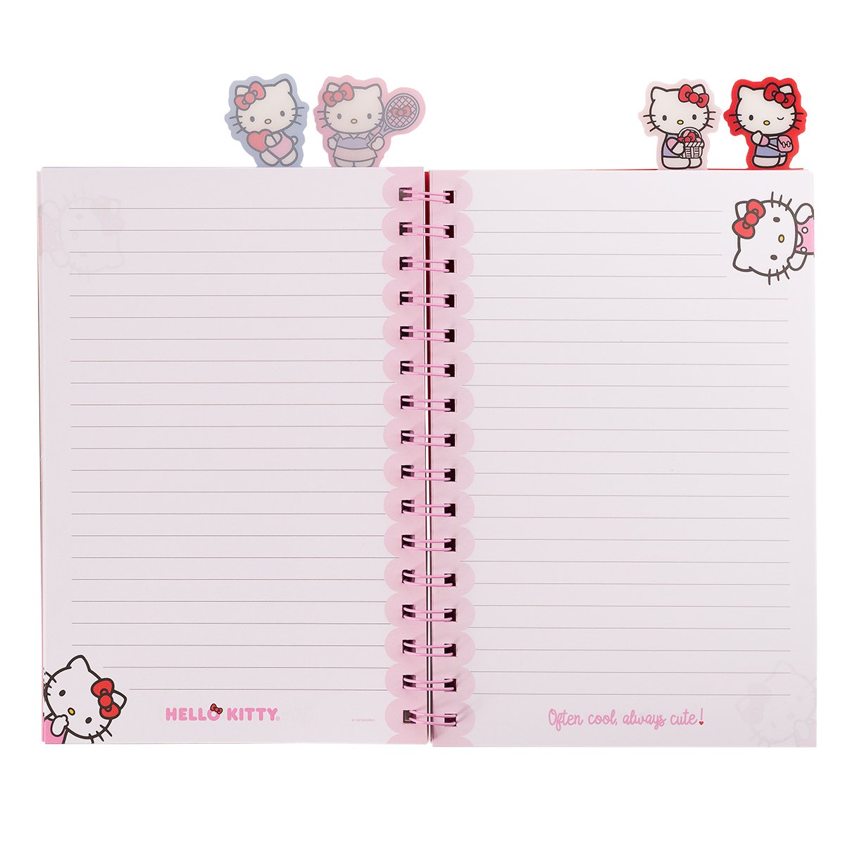 MAW Hello Kitty - Cuaderno A5 con separadores