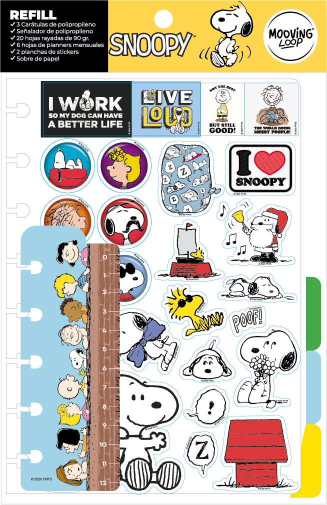 Mooving Loop - Refill Snoopy A5