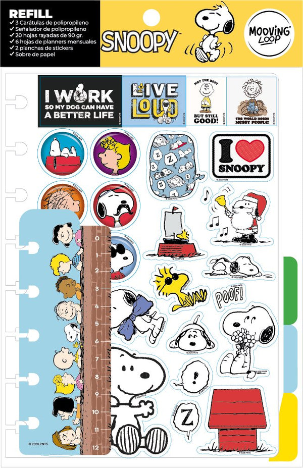 Mooving Loop - Refill Snoopy A5
