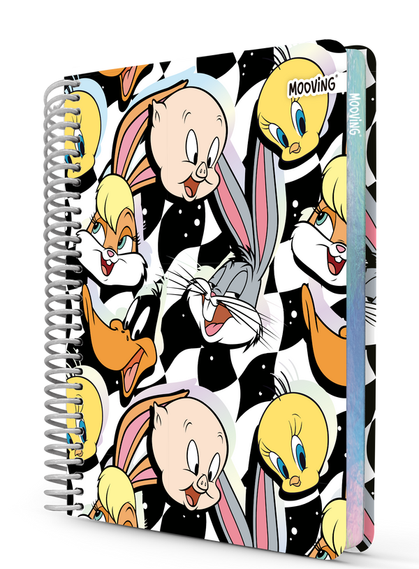 Looney Tunes 17x21 cm hojas cuadriculadas.