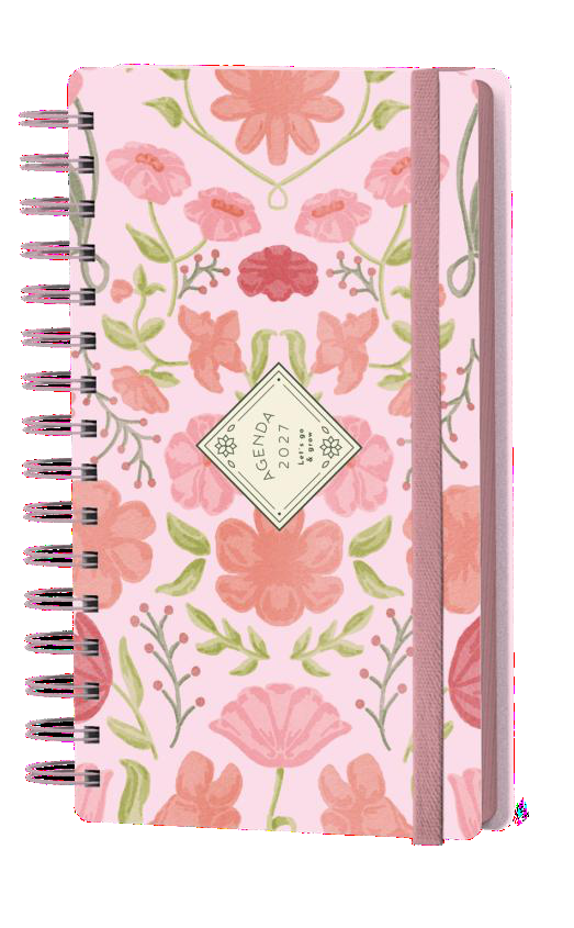 Agenda Pocket Espiralada Spring 2027 (17x9 cm)