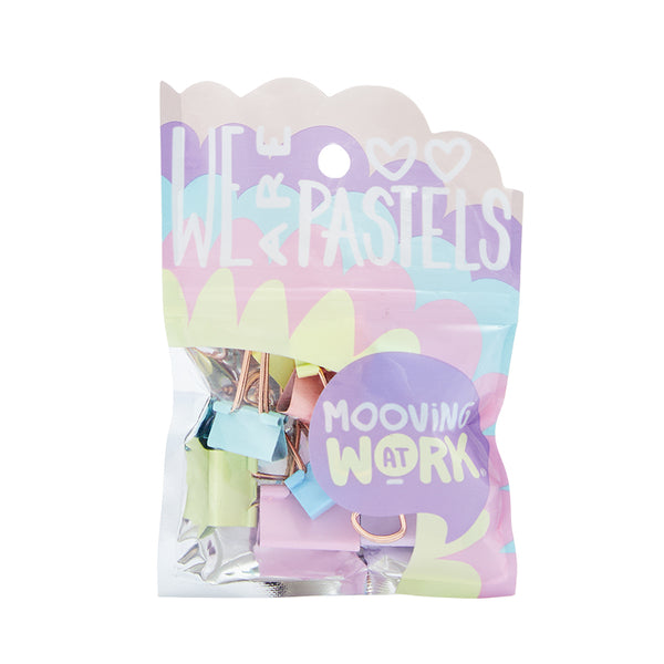 Clips para carpeta 19mm 12 u. Mooving