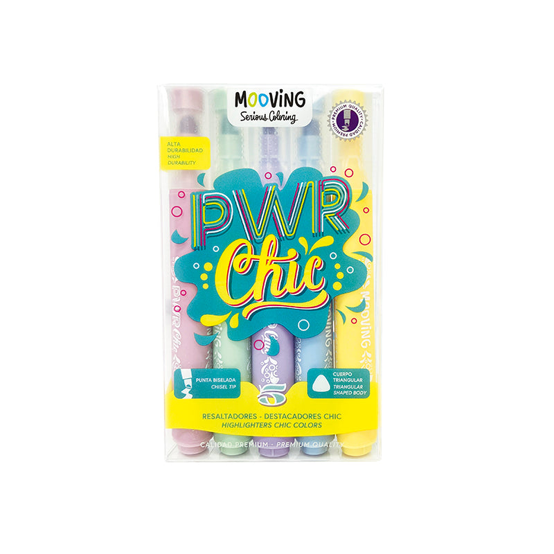 Resaltadores PWR Chic Mooving x5
