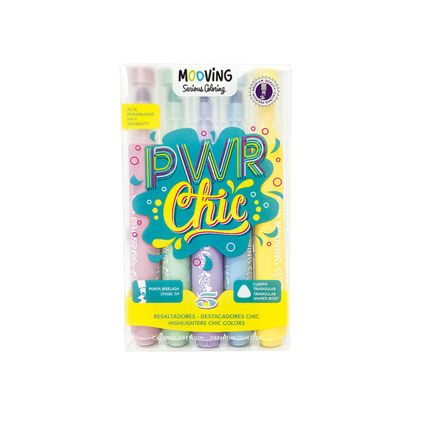 Resaltadores PWR Chic Mooving x5