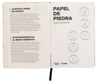 Notes A5 Tapa Dura Rayado PAPEL DE PIEDRA