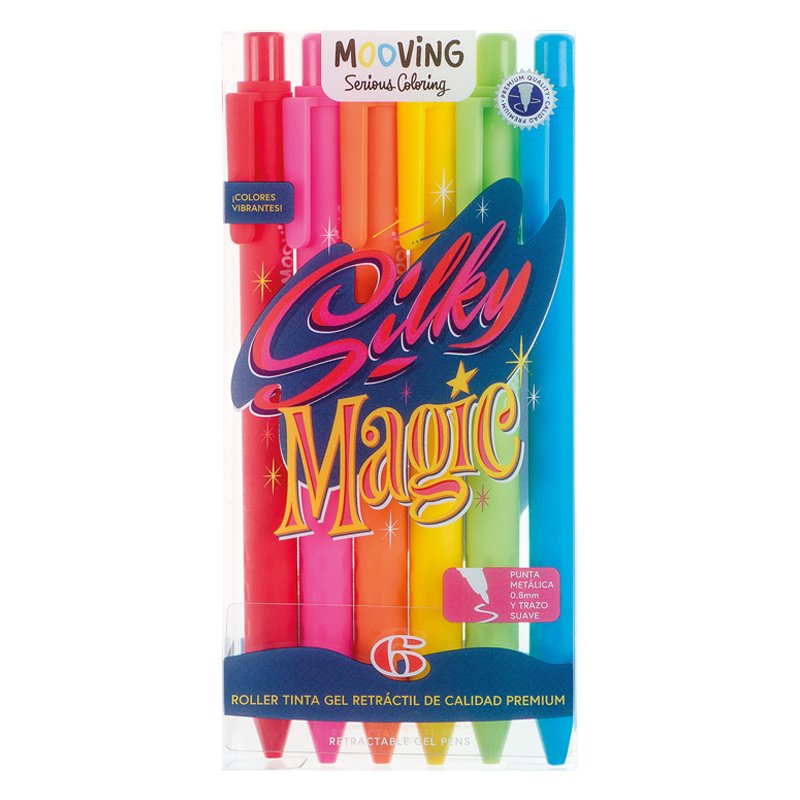 Coloring - Roller Tinta Gel retractil x 6